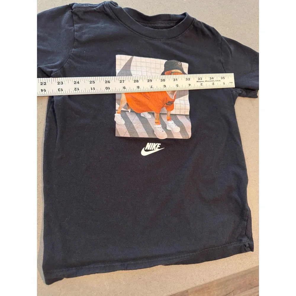 Kids‎ Nike Black Dog Graphic T Shirt Short Sleeve The Nike Tee Size XS
